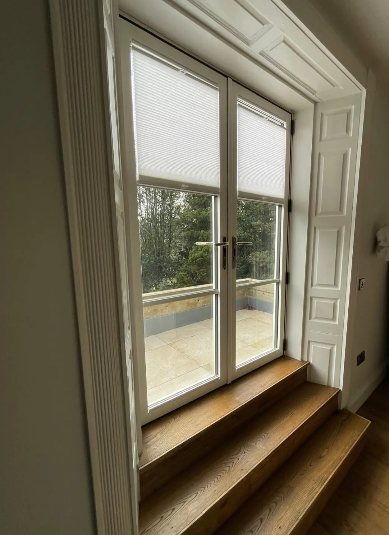 Pleated blind fitted to a window – Acocks Green Blinds