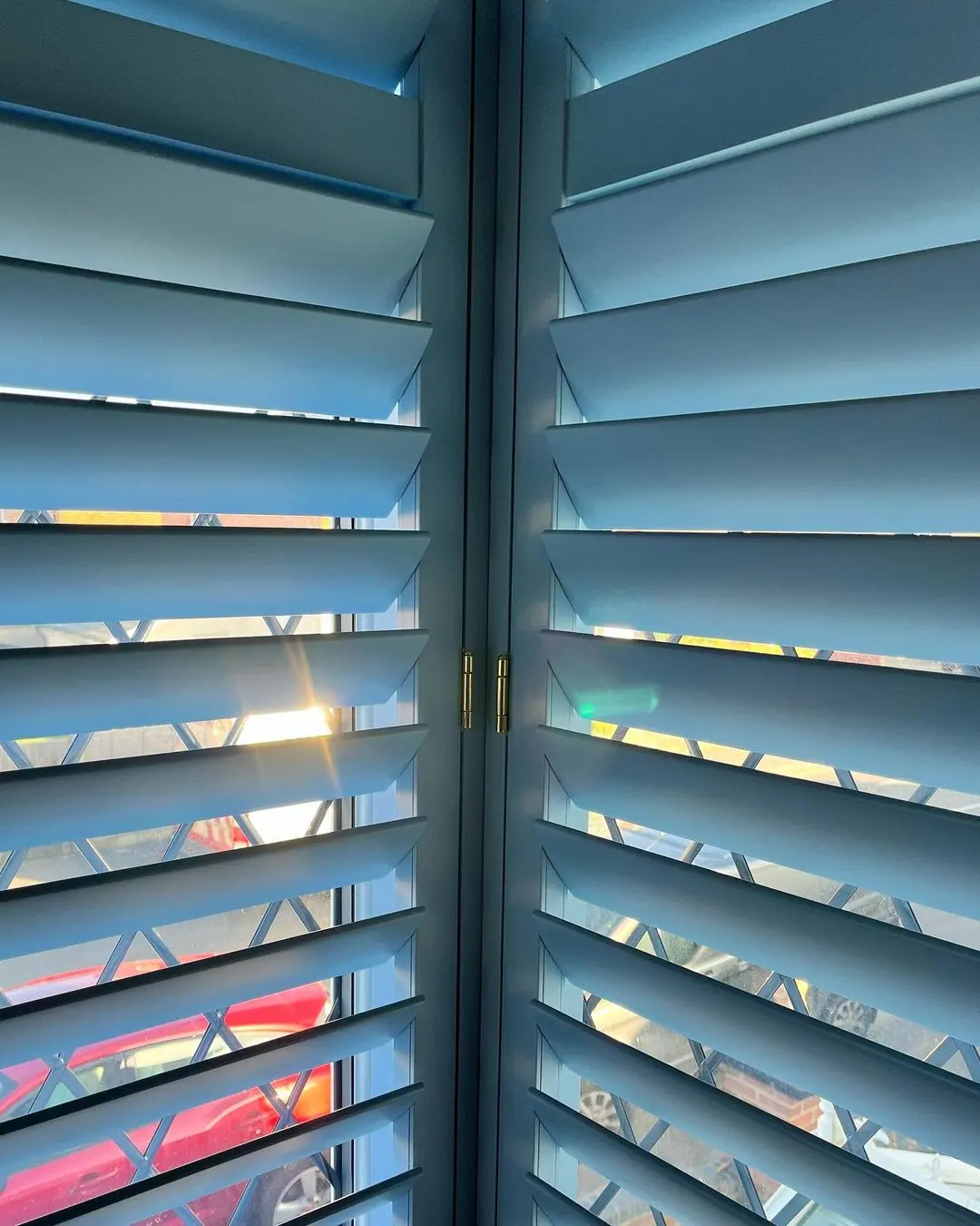 Plantation shutters with adjustable louvres – Acocks Green Blinds